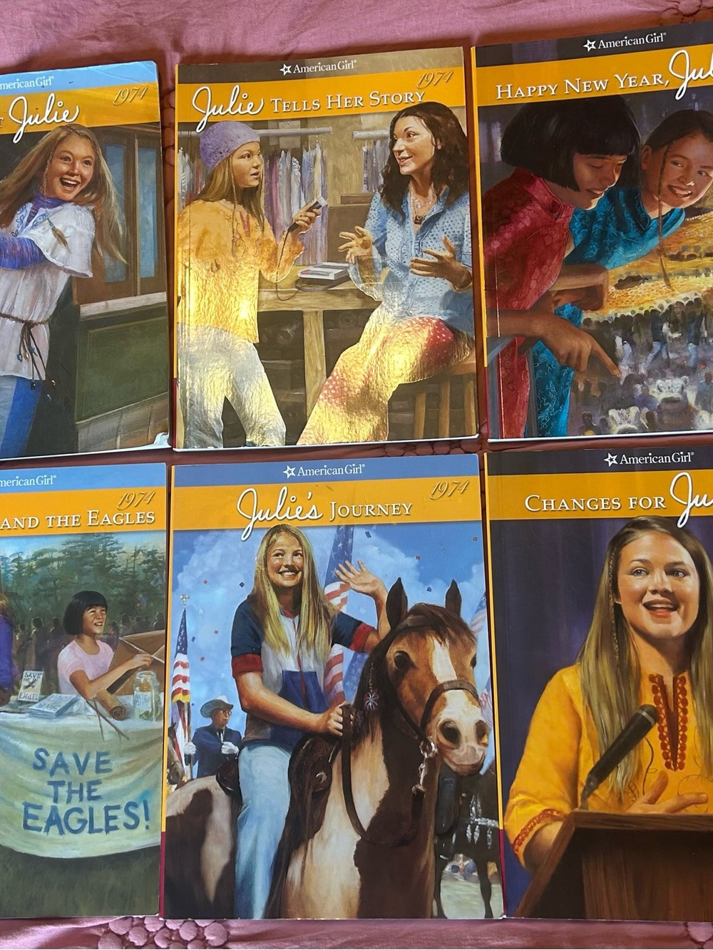 American Girl Julie Book Lot of six paperback